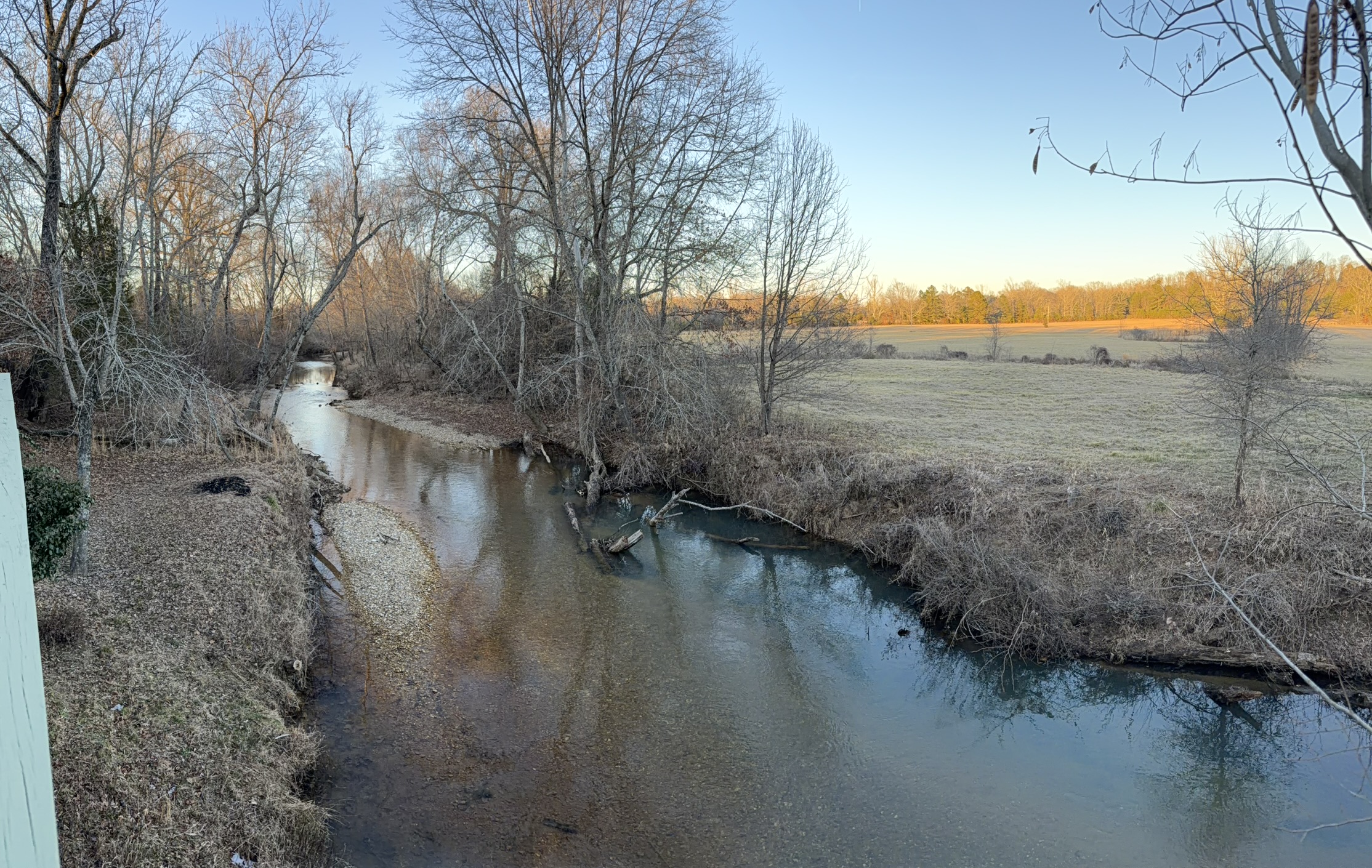 Southern Delight exterior and Arkansas pastureland views